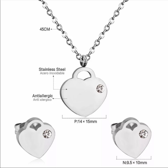 MY VALENTINE ♡ Stainless Steel HEART GIFT SET - Picture 2 of 7